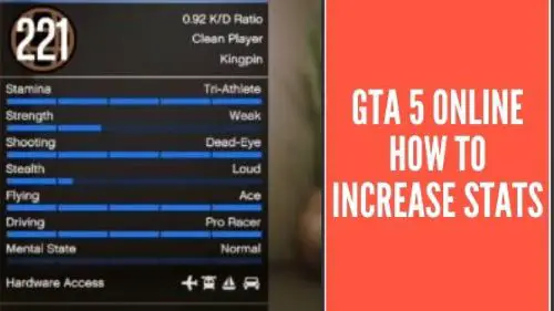 GTA 5 online how to increase stats