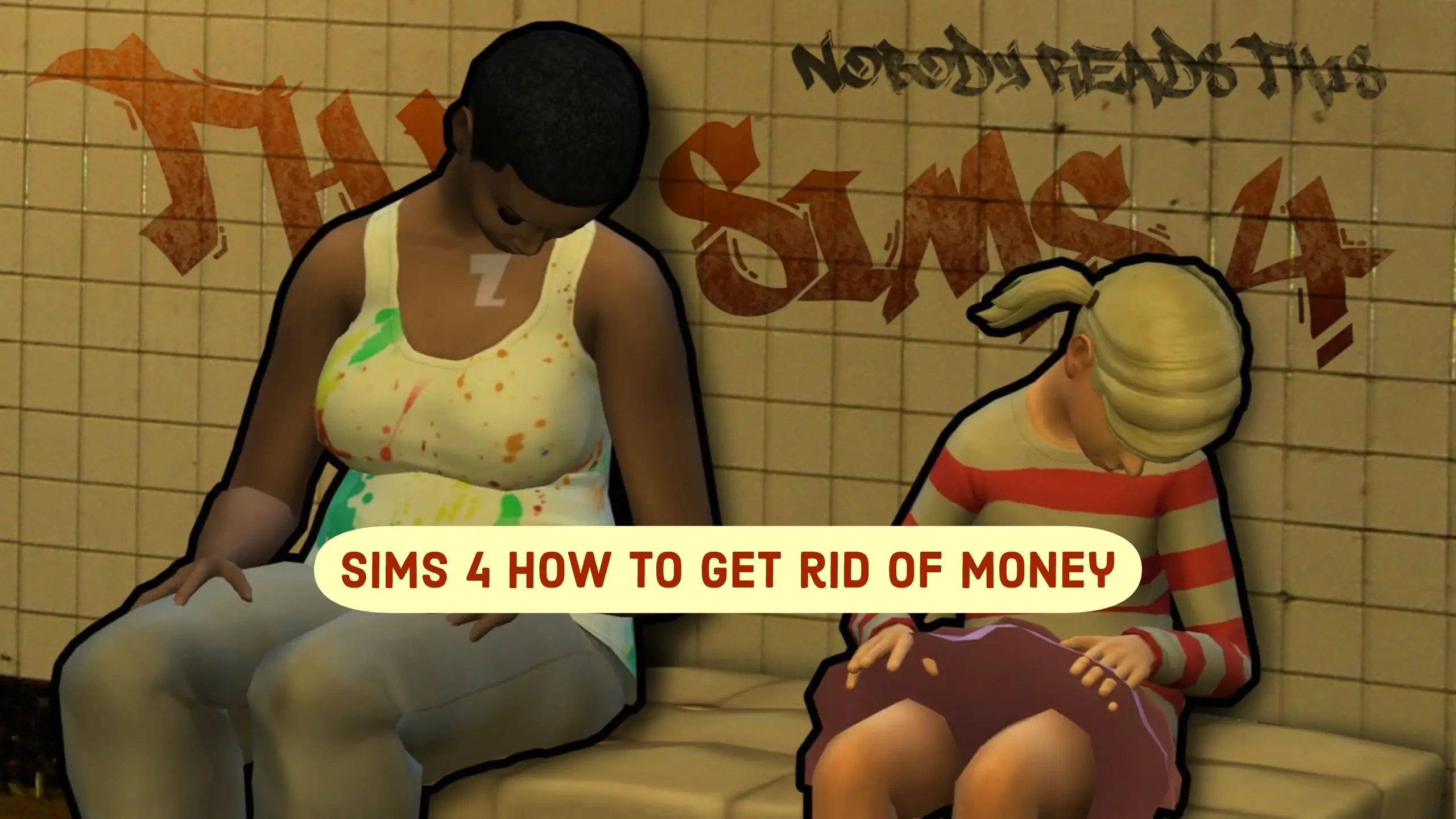 sims 4 how to get rid of money