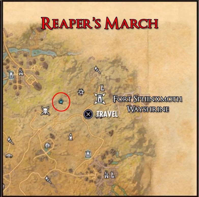 Eso Werewolf Location March Reaper Reapers Aldmeri Dominion Shrines Shrine...