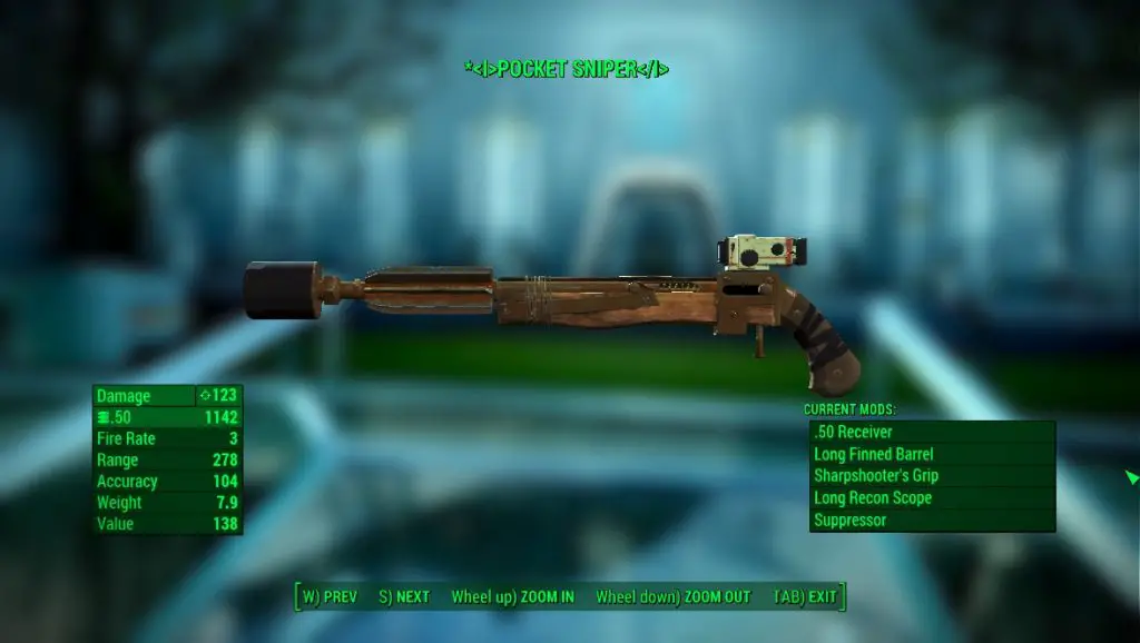 fallout 4 sniper pistol