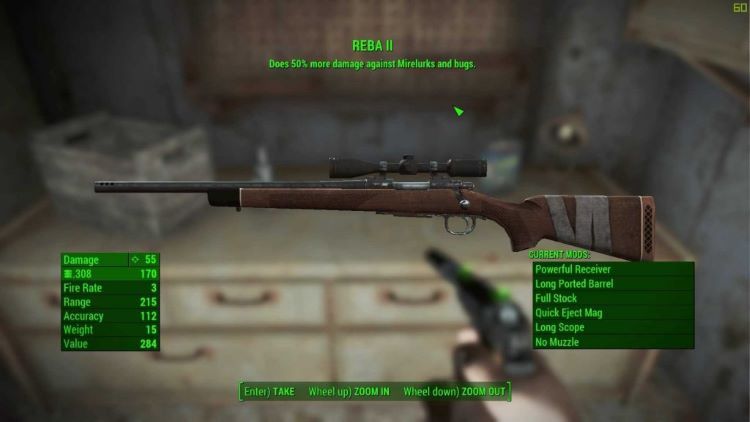 Reba II sniper fallout 4